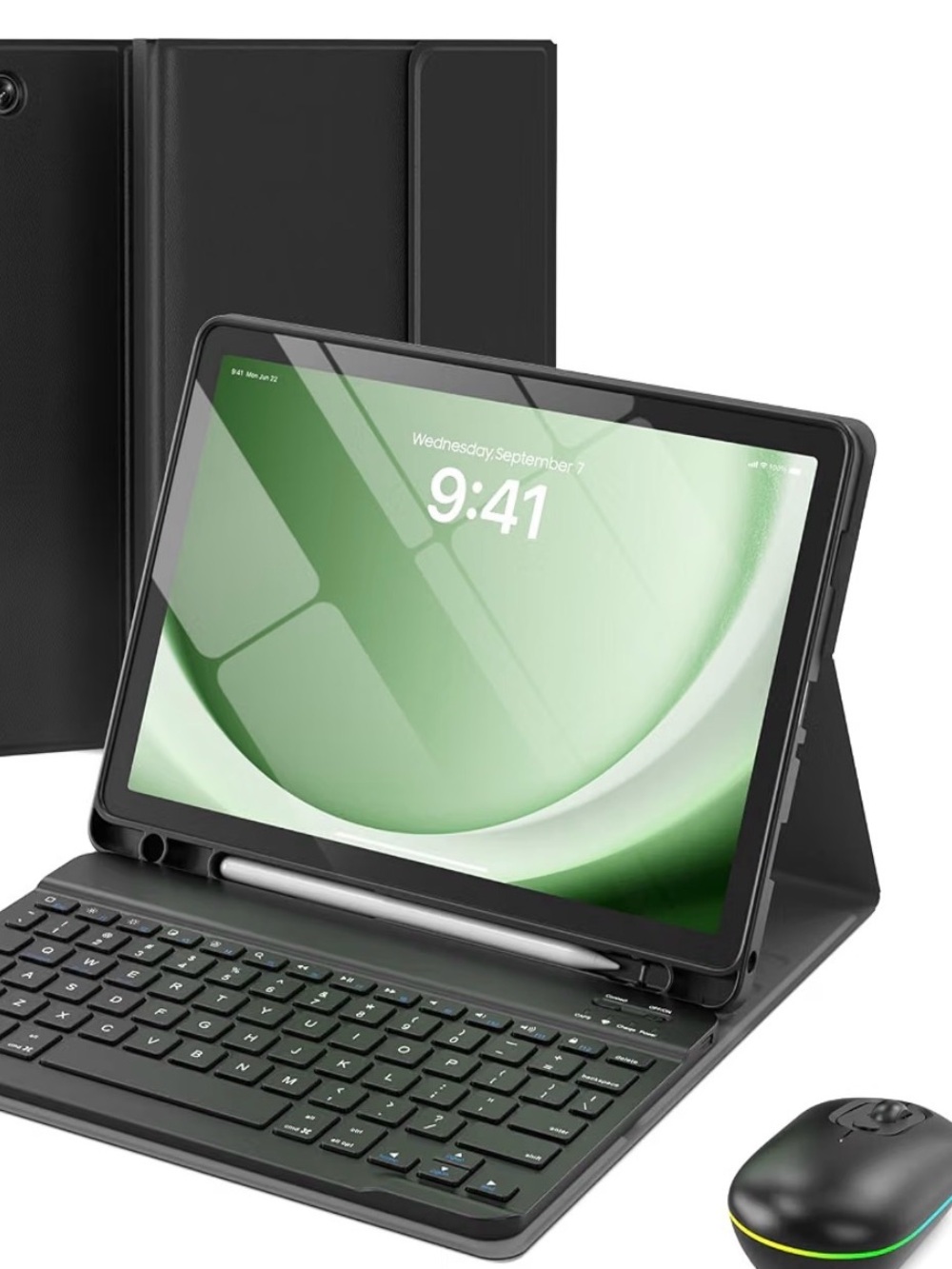 Case with Keyboard 3-Speed Mouse, 11-inch case , Detachable Magnetic Keyboard